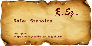 Rafay Szabolcs névjegykártya